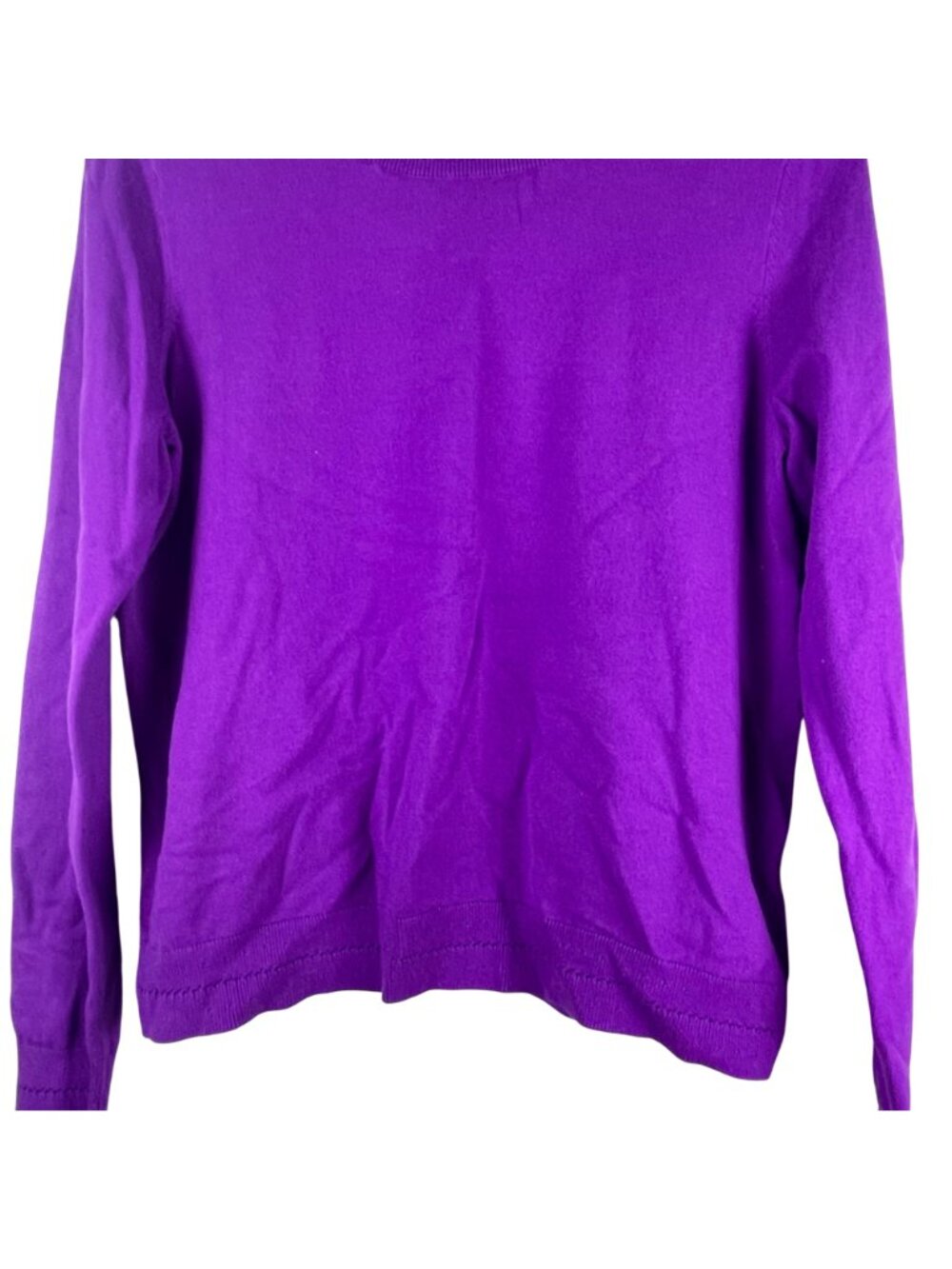 Boden Womens Purple Long Sleeve Cotton Sweater Medium Crew Neck Lightweight - Picture 3 of 9
